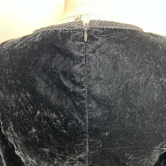 Vtg Lip Service Sz M Gothic Renaissance Velvet Dress Whimsigoth Vampire Rare - Picture 8 of 16
